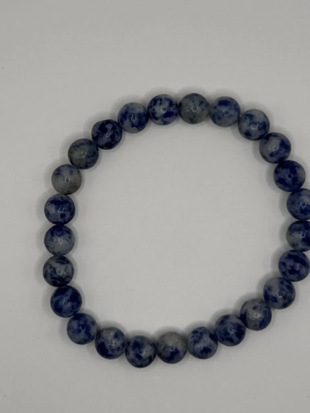 Men's Blue Bead Bracelet
